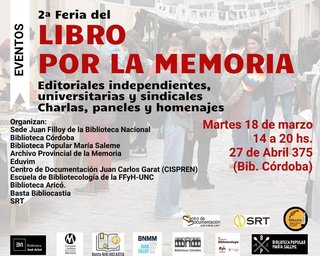 En el marco de la Semana de la Memoria se realizó la Segunda Feria del Libro por la Memoria
