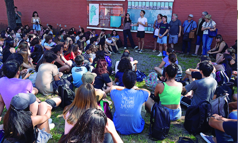 Encuentro provincial de Juventudes en Espacio para la Memoria La Perla