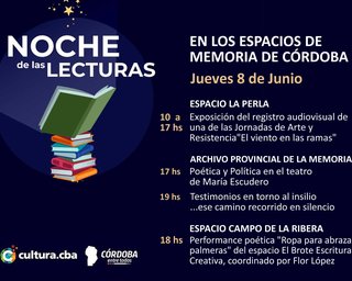 Espacios de Memoria en la Noche de las Lecturas