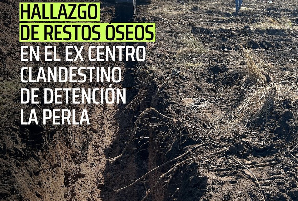 Hallazgo de restos óseos humanos en La Perla